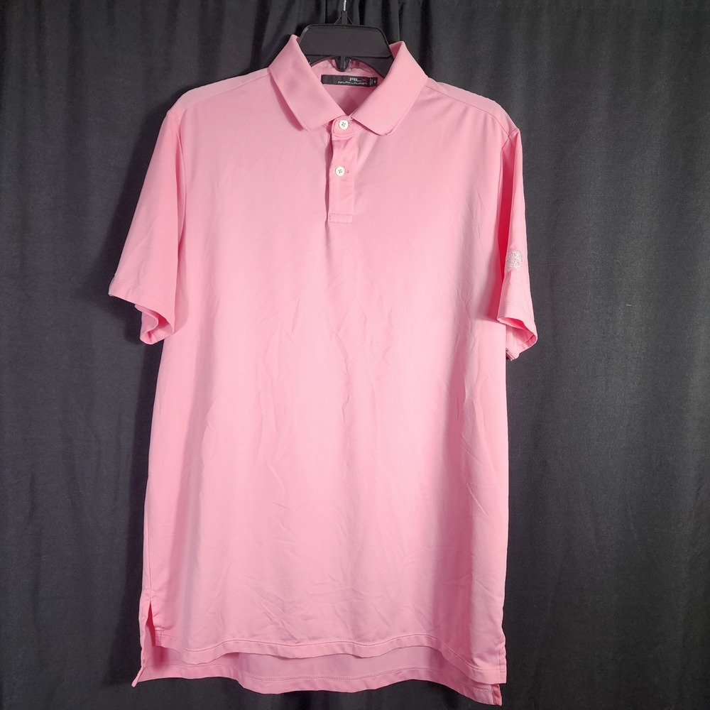 RLX Ralph Lauren Pink Golf Polo Shirt Mens XL Big‎ Spring 1970 Embroidered